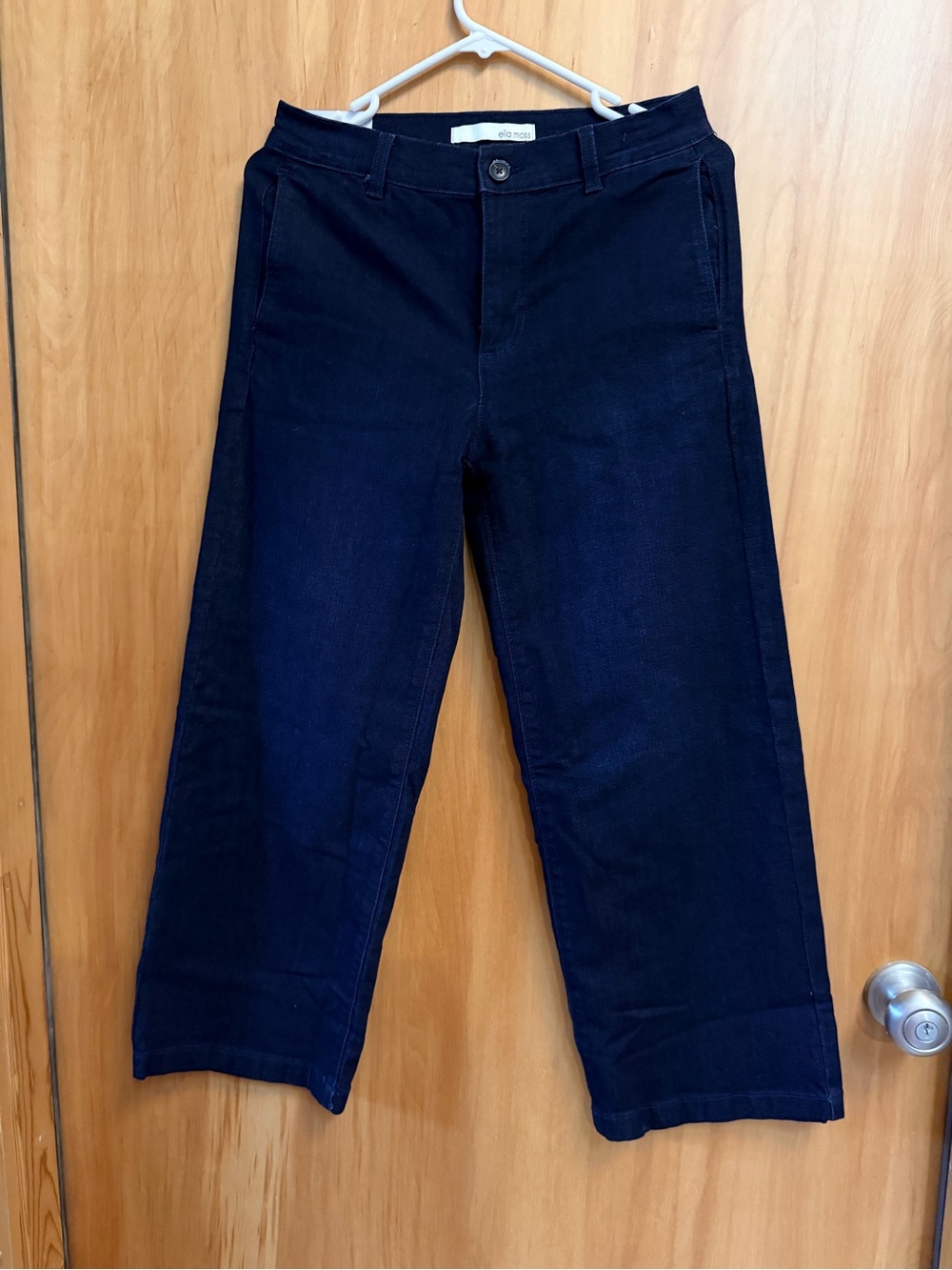 Ella Moss Navy Wide-Leg Chinos